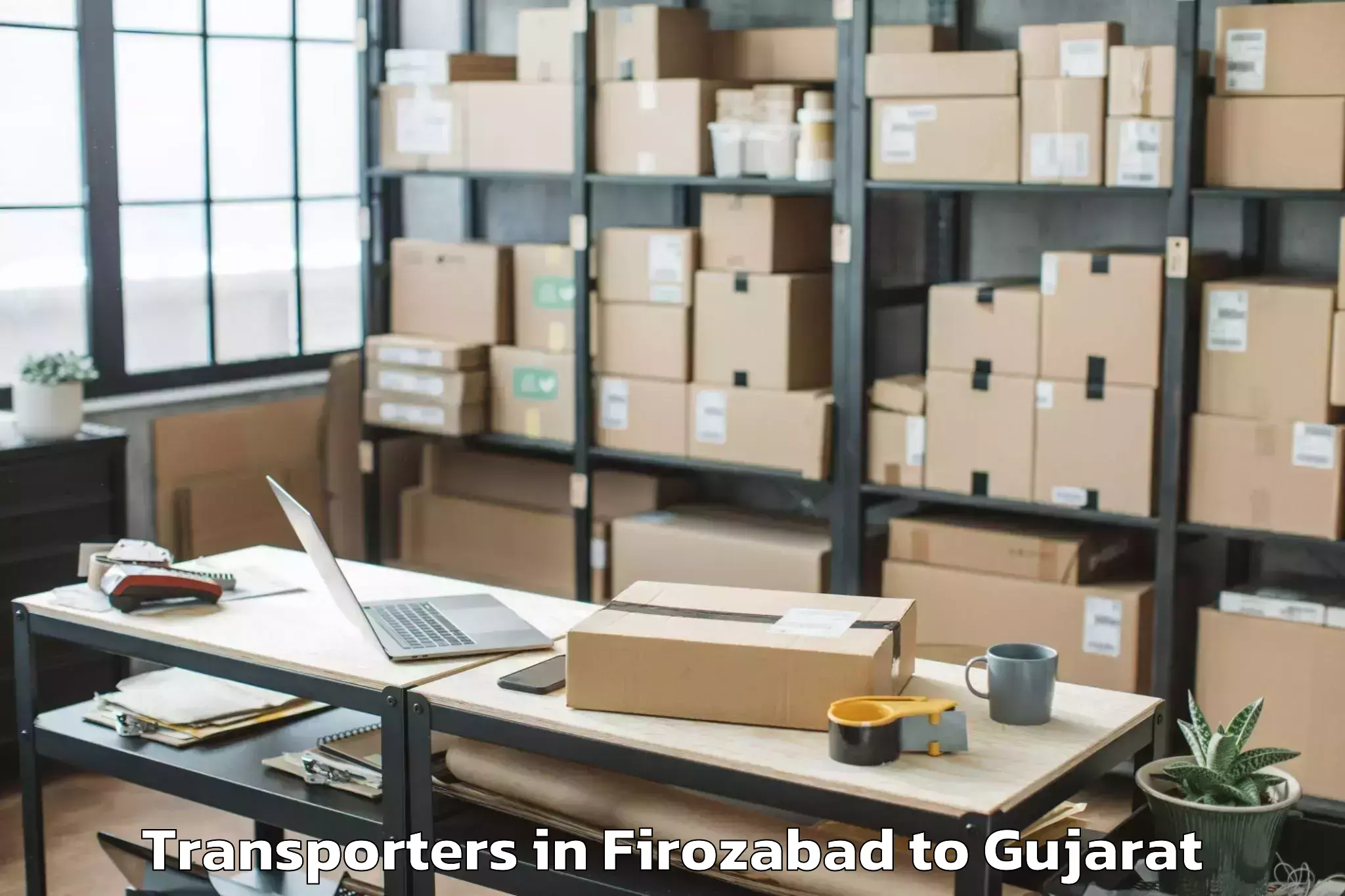 Reliable Firozabad to Gussar Transporters